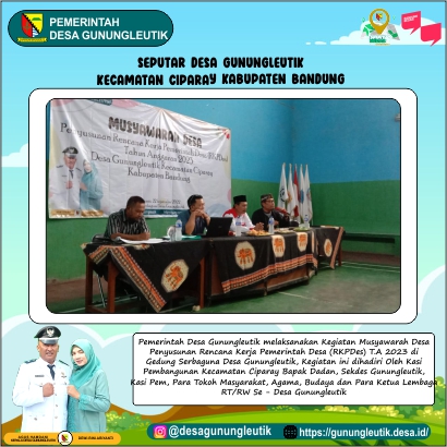 Musdes Penyusunan Rencana Kerja Pemerintah Desa (RKPDes) T.A 2023 